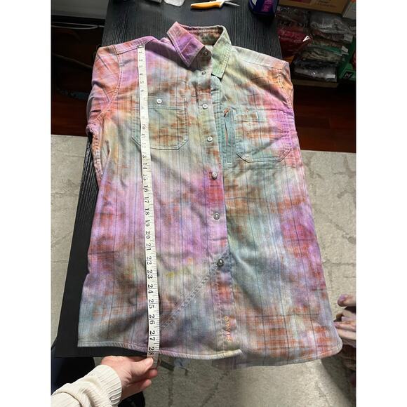 Reworked/upcycled flannel shirt - Picture 2 of 8